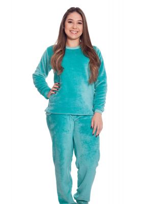 Pijamas Femininos Longos Plus Size - Casual - Amora Doce