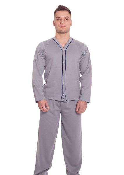 Pijama Plus Size Masculino Flanelado Longo Edu