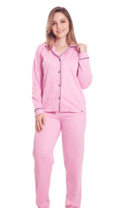 -pijama-feminino-aberto-longo-flanelado-colorido-com-gola-e-