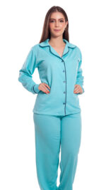 -pijama-feminino-aberto-longo-flanelado-colorido-com-gola-e-