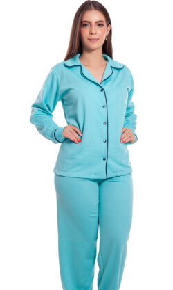 -pijama-feminino-aberto-longo-flanelado-colorido-com-gola-e-