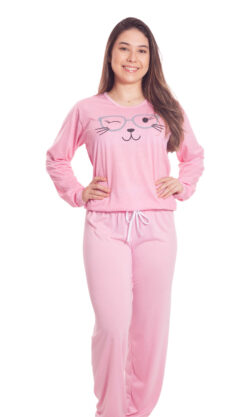 pijama-longo-em-poliviscose-feminino-gatinho-poa