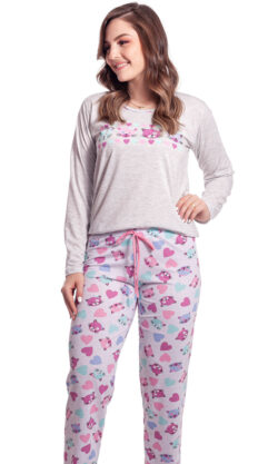 pijama-feminino-mae-e-filha-gatinhos---longo,-confortavel-e-
